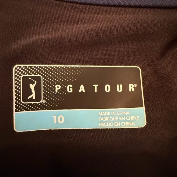 PGA Tour Navy Blue Golf Skort Size 10 Stretch Moisture Wicking UPF 50 - Picture 4 of 11